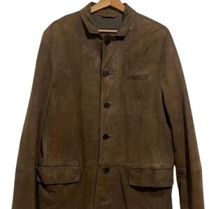 Allsaints Felton Blazer 100% Goat Leather